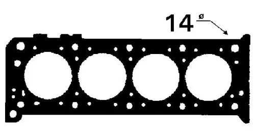 Bga Cylinder Head Gasket For Citroën Peugeot Talbot 104 205 Bx C15 Lna Samba Vis