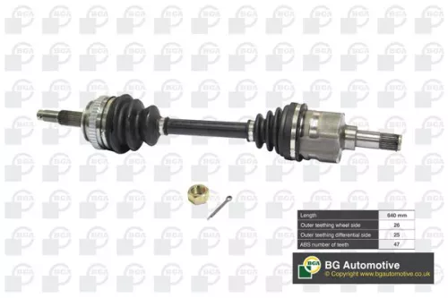 Bga Front Left Drive Shaft For Chrysler Voyager / Grand Voyager