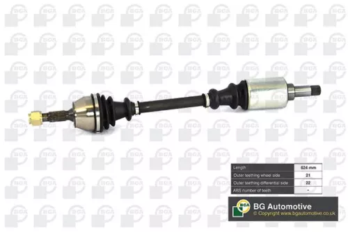 Bga Front Left Drive Shaft For Citroën Peugeot 106 106 Van Saxo