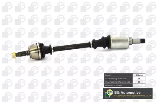 Bga Front Left Drive Shaft For Citroën Peugeot 106 Ax Saxo
