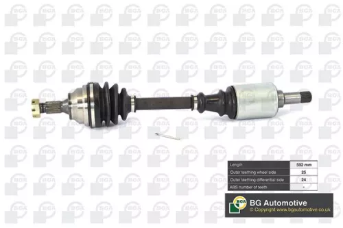 Bga Front Left Drive Shaft For Citroën Peugeot 305 Berlingo / Berlingo First Bx 