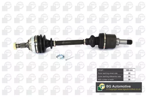 Bga Front Left Drive Shaft For Citroën Peugeot Berlingo / Berlingo First Partner