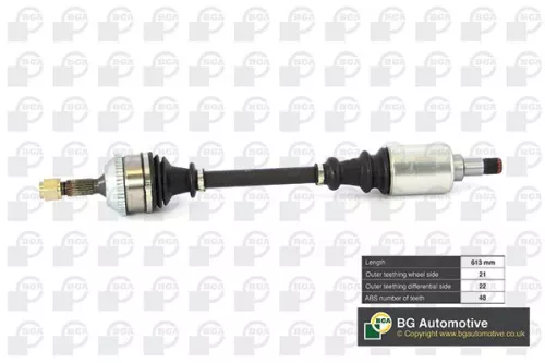 Bga Front Left Drive Shaft For Citroën Peugeot 106 Saxo