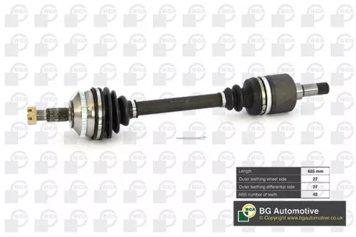 Bga Front Left Drive Shaft For Citroën Fiat Peugeot 806 Evasion Expert Jumpy Scu