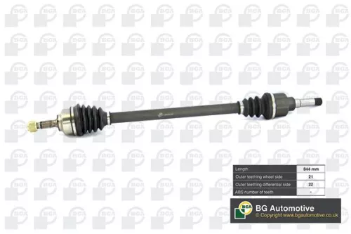 Bga Front Right Drive Shaft For Citroën Peugeot 1007 C2 C2 Enterprise C3