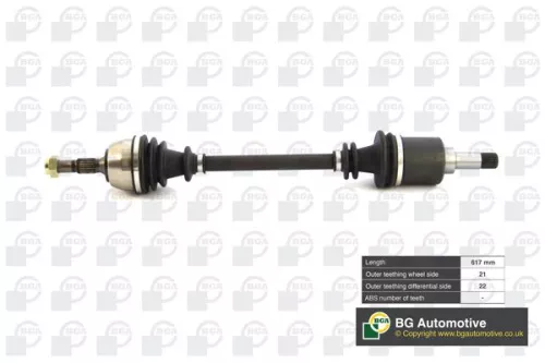 Bga Front Left Drive Shaft For Citroën Peugeot 106 Ax Saxo