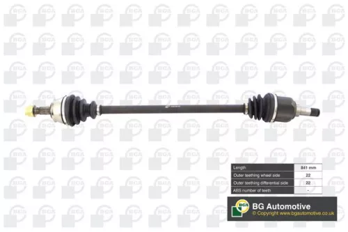 Bga Front Right Drive Shaft For Fiat Punto