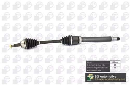 Bga Front Right Drive Shaft For Ford Fiesta Focus Puma