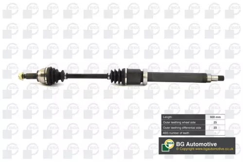Bga Front Right Drive Shaft For Ford Mazda 2 Fiesta Fusion