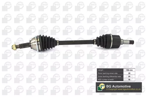 Bga Front Left Drive Shaft For Ford Transit