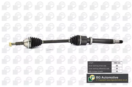 Bga Front Right Drive Shaft For Ford Transit