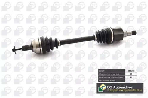 Bga Front Left Drive Shaft For Ford Volvo C-max C30 C70 Focus Focus C-max S40 V5