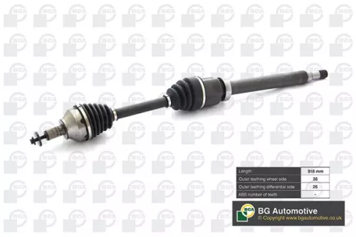 Bga Front Right Drive Shaft For Ford Volvo C-max C30 C70 Focus Focus C-max S40 V