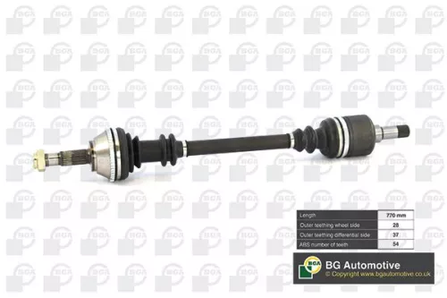 Bga Front Left Drive Shaft For Citroën Fiat Peugeot Boxer Ducato Jumper