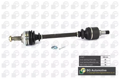 Bga Front Left Drive Shaft For Citroën Fiat Peugeot 806 Evasion Expert Jumpy Scu