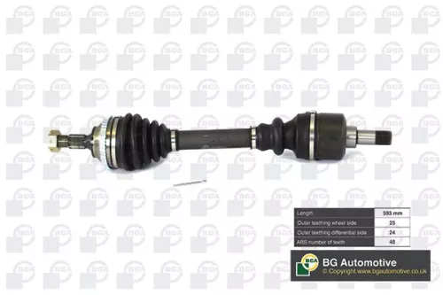 Bga Front Left Drive Shaft For Peugeot 206