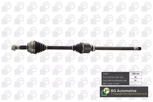 Bga Front Right Drive Shaft For Citroën Fiat Peugeot Boxer Ducato Jumper