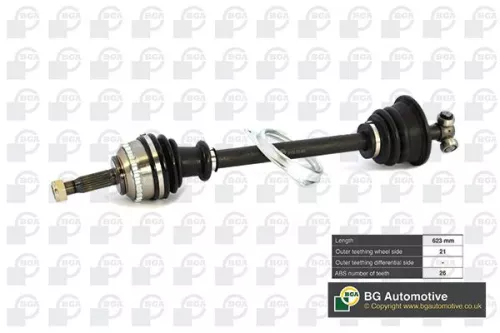 Bga Front Left Drive Shaft For Renault Clio Kangoo Thalia