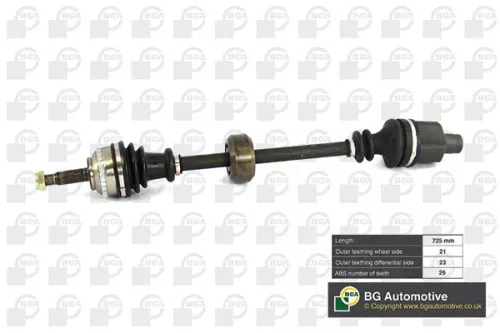 Bga Front Right Drive Shaft For Nissan Renault Clio Kangoo Kubistar Thalia