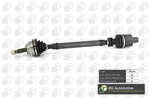 Bga Front Right Drive Shaft For Renault Clio Megane Scénic