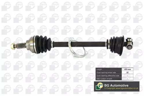 Bga Front Left Drive Shaft For Nissan Opel Renault Vauxhall Primastar Trafic Ii 