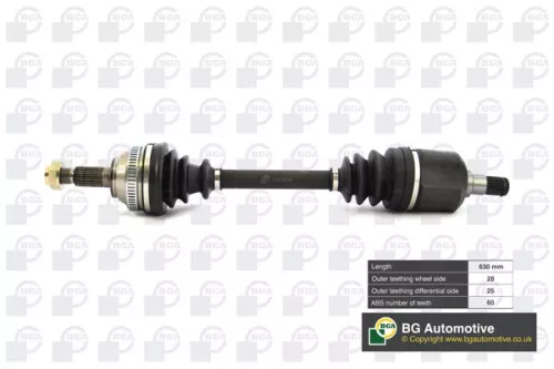 Bga Front Left Drive Shaft For Land Rover Freelander