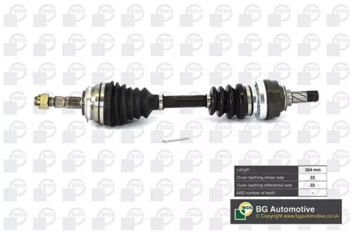 Bga Front Left Drive Shaft For Opel Vauxhall Combo Corsa Corsavan Tigra