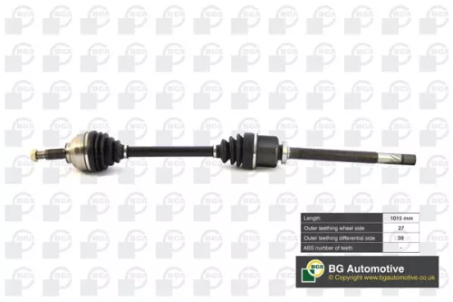 Bga Front Right Drive Shaft For Nissan Opel Renault Vauxhall Primastar Trafic Ii