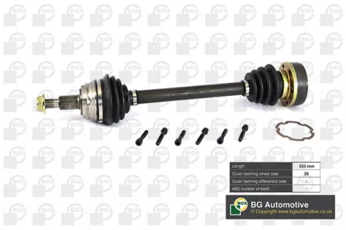 Bga Front Left Drive Shaft For Audi Seat Skoda Vw A3 Bora Golf Leon Octavia Tole