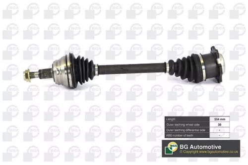 Bga Front Left Drive Shaft For Audi Seat Skoda Vw A3 Bora Golf Leon New Beetle O