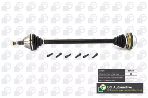 Bga Front Right Drive Shaft For Audi Seat Skoda Vw A3 Bora Golf Leon Octavia Tol