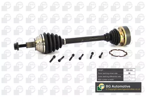 Bga Front Left Drive Shaft For Audi Seat Skoda Vw A3 Altea Altea Xl Caddy Caddy 