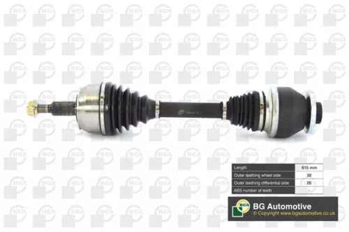 Bga Front Left Drive Shaft For Vw Multivan Transporter