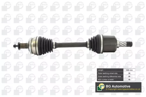 Bga Front Left Drive Shaft For Volvo S60 V70 Xc70