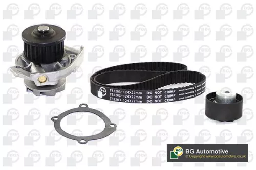 Bga Water Pump & Timing Belt Kit For Abarth Alfa Romeo Chrysler Fiat Jeep Lancia