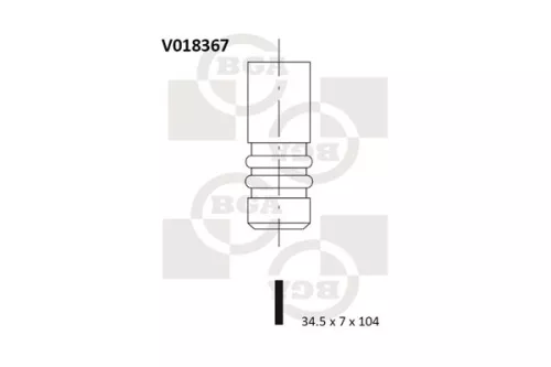 Bga Intake Valve For Ford Mazda 121 Escort Fiesta Ka Ka Van Orion