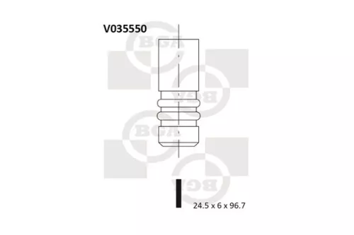 Bga Exhaust Valve For Ford Escort Escort Classic Fiesta Mondeo
