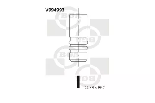 Bga Exhaust Valve For Ford Mazda 121 Fiesta