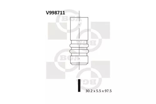 Bga Exhaust Valve For Ford Fiesta Fusion