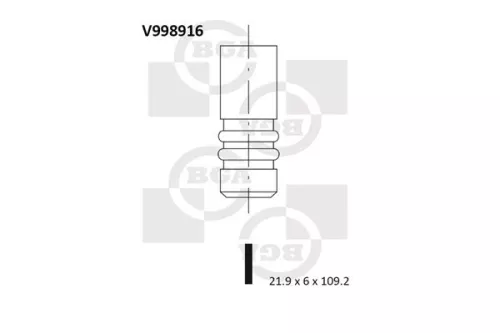 Bga Intake Valve For Alfa Romeo Chrysler Fiat Ford Lancia Opel Suzuki Vauxhall 5