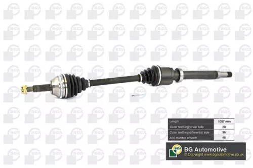 BGA BGA DS2351RA Bga Front Right Drive Shaft For Ford Transit Transit Tourneo 