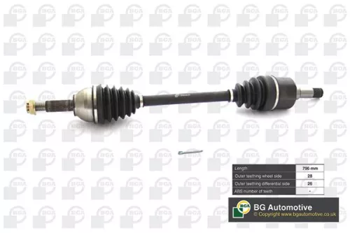 Bga Front Left Drive Shaft For Ford Transit