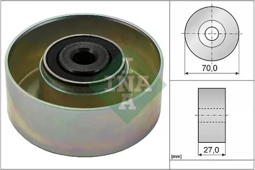 Ina Deflection Idler Guide Pulley V-ribbed Belt For Citroën Peugeot 206 Xsara Xsara Pi