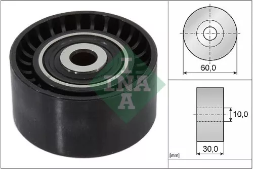Ina Deflection Idler Guide Pulley V-ribbed Belt For Citroën Fiat Ford Mini Peugeot Suz