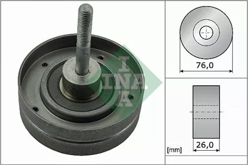 Ina Deflection Idler Guide Pulley V-ribbed Belt For Volvo 850 S70 S80 V70