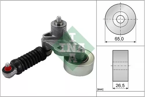 Ina Belt Tensioner V-ribbed Belt For Citroën Peugeot 206 Xsara Xsara Picasso