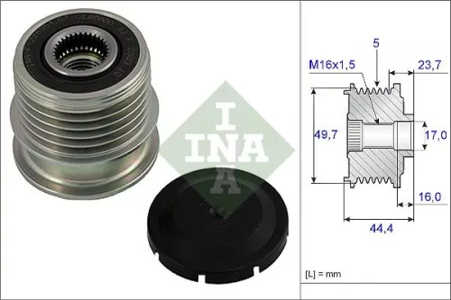 Ina Overrunning Alternator Clutch Pulley For Mercedes-benz A-class Vaneo