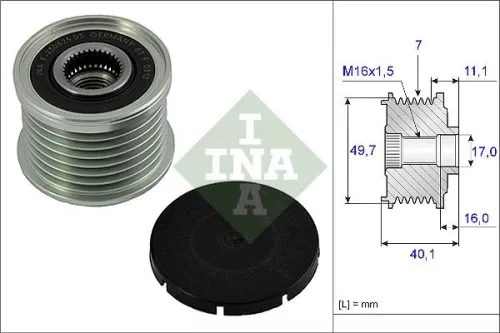 Ina Overrunning Alternator Clutch Pulley For Mercedes-benz E-class G-class M-class S-clas