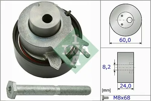 Ina Timing Belt Tensioner Pulley For Audi Seat Skoda Vw Vw (Svw) A2 Altea Altea 