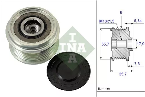 Ina Overrunning Alternator Clutch Pulley For Chevrolet Daewoo Holden Mercedes-benz Opel S